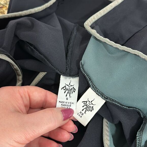 Prana Contrast Trim Track/Suit Lounge Set Hoodie Pants In Black Size S/XS - Picture 5 of 11